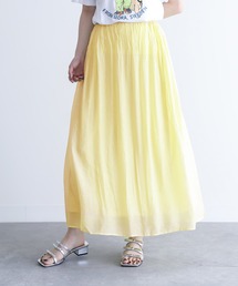 osharewalker | 優しく揺れるゆるふわギャザー。 あなたはどのカラーにする？ 『ふわさら9colorロングスカート』(スカート)