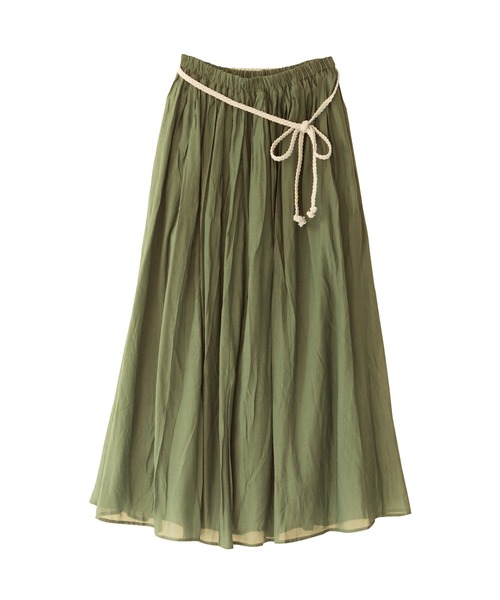 n'OrLABEL（ノアールレーベル）の「【選べる着丈】『ふわさらロングスカート』（スカート・レディース・オフホワイト/ネイビー/イエロー/グレー/ブラック/カーキ/サックスブルー/ピンクベージュ/レッド/キナリ/グリーン/ブルー/ピンク系その他/ラベンダー/オレンジ・LONG/REGULAR）」の21枚目の写真