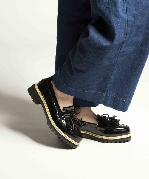 PLAIN CLOTHING（プレーンクロージング）の「タッセルマニッシュシューズ【PLAIN CLOTHING】（ドレスシューズ・レディース・ブラック・36/37/39/38/35/40）」の9枚目の写真