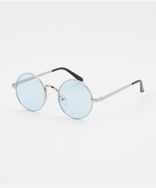 WEGO（ウィゴー）の「WEGO/メタルラウンドカラーレンズサングラス（サングラス・メンズ・ブルー/ピンク/イエロー・FREE）」の2枚目の写真