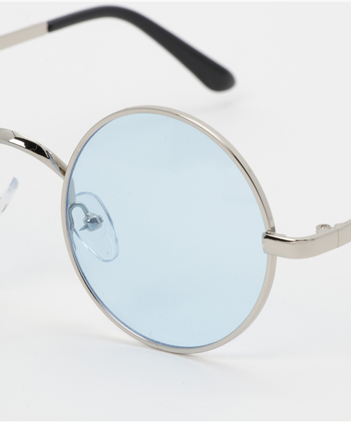 WEGO（ウィゴー）の「WEGO/メタルラウンドカラーレンズサングラス（サングラス・メンズ・ブルー/ピンク/イエロー・FREE）」の7枚目の写真