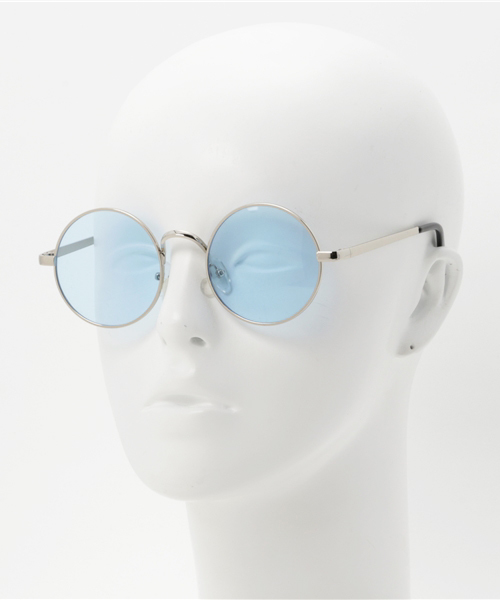 WEGO（ウィゴー）の「WEGO/メタルラウンドカラーレンズサングラス（サングラス・メンズ・ブルー/ピンク/イエロー・FREE）」の10枚目の写真