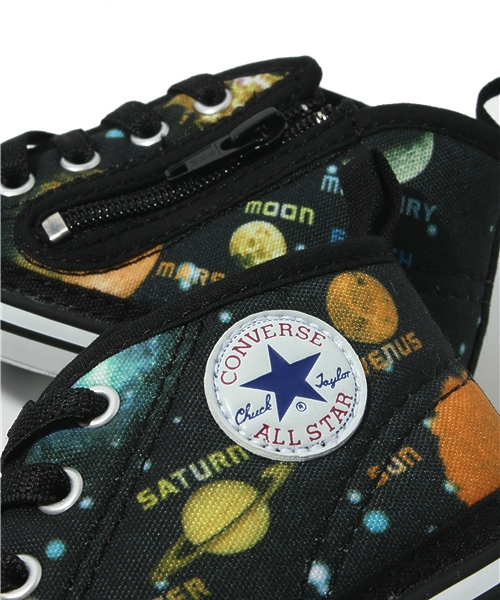 X-girl Stages（エックスガールステージス）の「BABY ALL STAR PLANETARIUM RZ（スニーカー・キッズ・ブラック・12cm/13cm/15cm）」の7枚目の写真