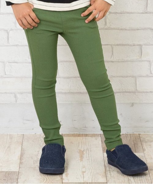 BREEZE（ブリーズ）の「もっとスキニーパンツ 10分丈（その他パンツ・キッズ・ブラック/グレー/カーキ/マスタード/ワインレッド・100/110/120/130/140/80/90/95）」の4枚目の写真