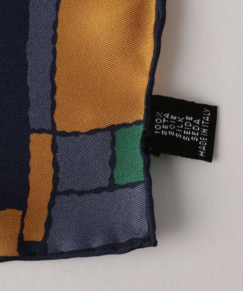 green label relaxing（グリーンレーベルリラクシング）の「別注[マルコ タンボリーニ] MT*GLR ART ポケットチーフ ◆（ハンカチ/ハンドタオル・メンズ・ネイビー/モカ・FREE）」の5枚目の写真