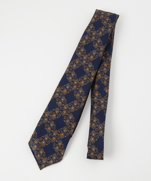 極美品 24AW Atto Vannucci ペイズリープリントネクタイ Atto Vannucci