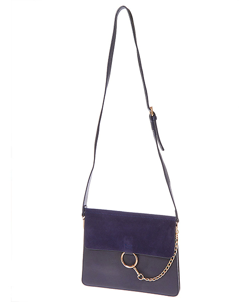 Edit Sheen(エディットシーン)の「リングチェーンスクエアショルダーバッグ(ショルダーバッグ・レディース・ブラック/ネイビー/ブラウン/グレー/ピンク・FREE)」の6枚目の写真