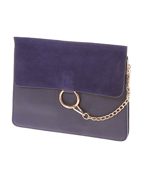 Edit Sheen(エディットシーン)の「リングチェーンスクエアショルダーバッグ(ショルダーバッグ・レディース・ブラック/ネイビー/ブラウン/グレー/ピンク・FREE)」の10枚目の写真