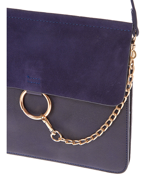 Edit Sheen(エディットシーン)の「リングチェーンスクエアショルダーバッグ(ショルダーバッグ・レディース・ブラック/ネイビー/ブラウン/グレー/ピンク・FREE)」の7枚目の写真