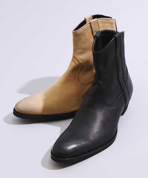 5351POUR LES HOMMES バックジップブーツ 46 28cm 5351 POUR LES HOMMES（ゴーサンゴーイチプールオム）の「カウ