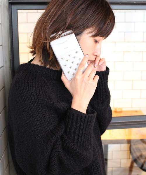 kajsa�i�J�C�T�j�́u�qKajsa/�J�C�T�riPhone 8Plus/7Plus/6S Plus/6Plus Polka Star Pocket Backcase/�|���J�X�^�[�|�P�b�g �o�b�N�P�[�X�i���o�C���P�[�X/�J�o�[�j�v�b�V���o�[