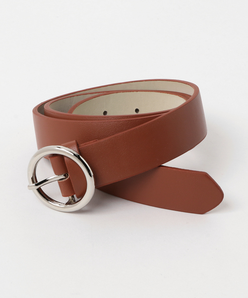 VIBGYOR Women（ヴィブジョー　ウィメン）の「リングバックルベルト（ベルト・レディース・ブラック/グレー/ブラウン/キャメル/レッド・FREE）」の9枚目の写真