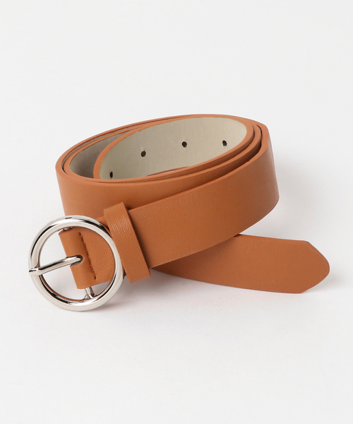 VIBGYOR Women（ヴィブジョー　ウィメン）の「リングバックルベルト（ベルト・レディース・ブラック/グレー/ブラウン/キャメル/レッド・FREE）」の8枚目の写真