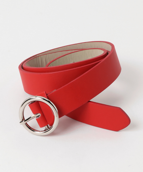 VIBGYOR Women（ヴィブジョー　ウィメン）の「リングバックルベルト（ベルト・レディース・ブラック/グレー/ブラウン/キャメル/レッド・FREE）」の7枚目の写真