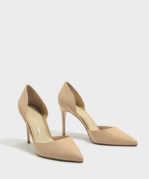 CHARLES & KEITH(チャールズ & キース)の「ドルセイスチレット / D'ORSAY STILETTOS(パンプス・レディース・アイボリー/ブラック・23cm/22.5cm/23.5cm/25cm/24.5cm)」の5枚目の写真
