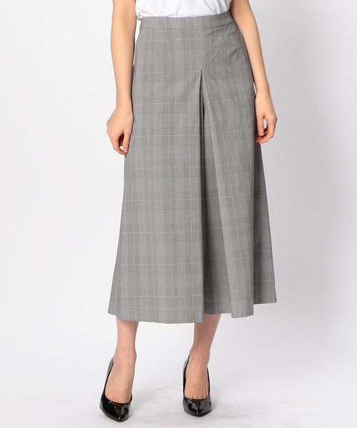 NARACAMICIE(ナラカミーチェ)の「グレンチェックワイドパンツ(その他パンツ・レディース・グレー/ブラウン・LARGE/MEDIUM/SMALL)」の16枚目の写真