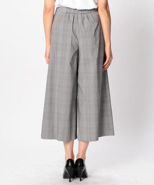 NARACAMICIE(ナラカミーチェ)の「グレンチェックワイドパンツ(その他パンツ・レディース・グレー/ブラウン・LARGE/MEDIUM/SMALL)」の15枚目の写真