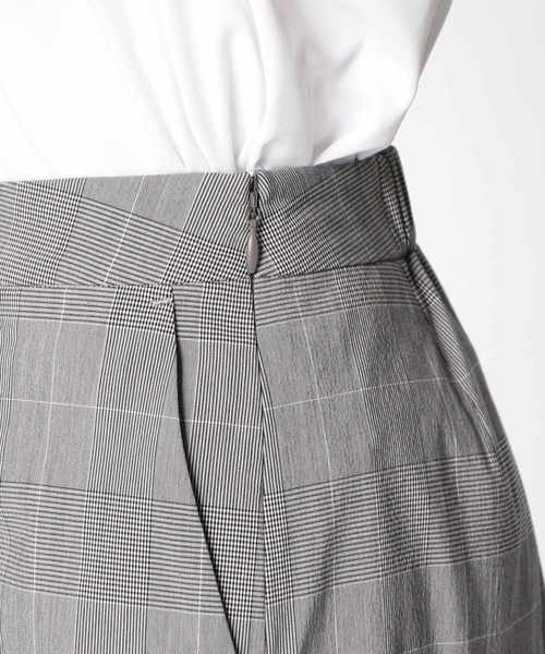 NARACAMICIE(ナラカミーチェ)の「グレンチェックワイドパンツ(その他パンツ・レディース・グレー/ブラウン・LARGE/MEDIUM/SMALL)」の12枚目の写真