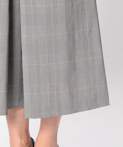 NARACAMICIE(ナラカミーチェ)の「グレンチェックワイドパンツ(その他パンツ・レディース・グレー/ブラウン・LARGE/MEDIUM/SMALL)」の10枚目の写真