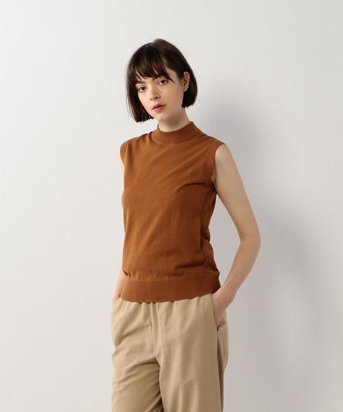 Steven Alan（スティーブンアラン）の「＜Steven Alan＞COTTON HIGH NECK KNIT/ニット（ニット/セーター・レディース・オフホワイト/モカ/ブラック・FREE）」の3枚目の写真