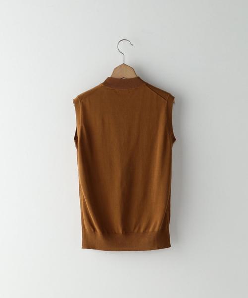 Steven Alan（スティーブンアラン）の「＜Steven Alan＞COTTON HIGH NECK KNIT/ニット（ニット/セーター・レディース・オフホワイト/モカ/ブラック・FREE）」の8枚目の写真