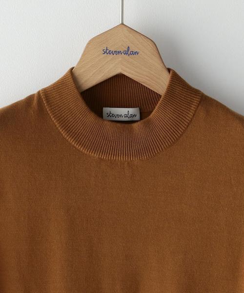 Steven Alan（スティーブンアラン）の「＜Steven Alan＞COTTON HIGH NECK KNIT/ニット（ニット/セーター・レディース・オフホワイト/モカ/ブラック・FREE）」の7枚目の写真