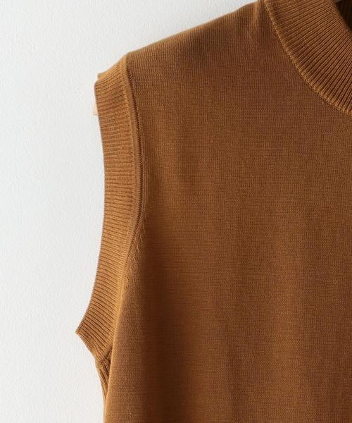 Steven Alan（スティーブンアラン）の「＜Steven Alan＞COTTON HIGH NECK KNIT/ニット（ニット/セーター・レディース・オフホワイト/モカ/ブラック・FREE）」の6枚目の写真