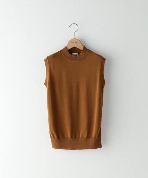 Steven Alan（スティーブンアラン）の「＜Steven Alan＞COTTON HIGH NECK KNIT/ニット（ニット/セーター・レディース・オフホワイト/モカ/ブラック・FREE）」の10枚目の写真