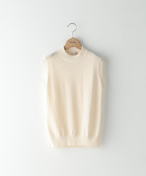 Steven Alan（スティーブンアラン）の「＜Steven Alan＞COTTON HIGH NECK KNIT/ニット（ニット/セーター・レディース・オフホワイト/モカ/ブラック・FREE）」の9枚目の写真