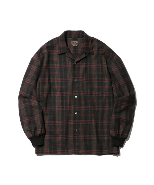 MR.OLIVE(ミスターオリーブ)の「STRETCH T/R TARTAN CHECK / BIG SILHOUETTE RIB CUFFS SHIRT(シャツ/ブラウス・メンズ・ブラック/ベージュ・SMALL/MEDIUM/LARGE)」の3枚目の写真