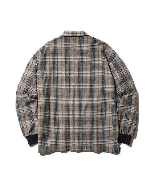 MR.OLIVE(ミスターオリーブ)の「STRETCH T/R TARTAN CHECK / BIG SILHOUETTE RIB CUFFS SHIRT(シャツ/ブラウス・メンズ・ブラック/ベージュ・SMALL/MEDIUM/LARGE)」の5枚目の写真