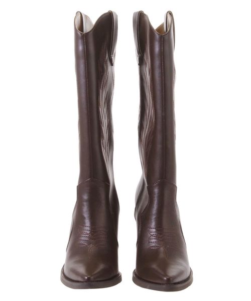 Ungrid(アングリッド)の「ウエスタンロングブーツ(ブーツ・レディース・ブラウン/オフホワイト・S/M/L)」の5枚目の写真