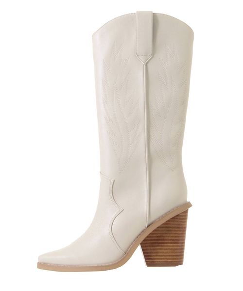 Ungrid(アングリッド)の「ウエスタンロングブーツ(ブーツ・レディース・ブラウン/オフホワイト・S/M/L)」の8枚目の写真