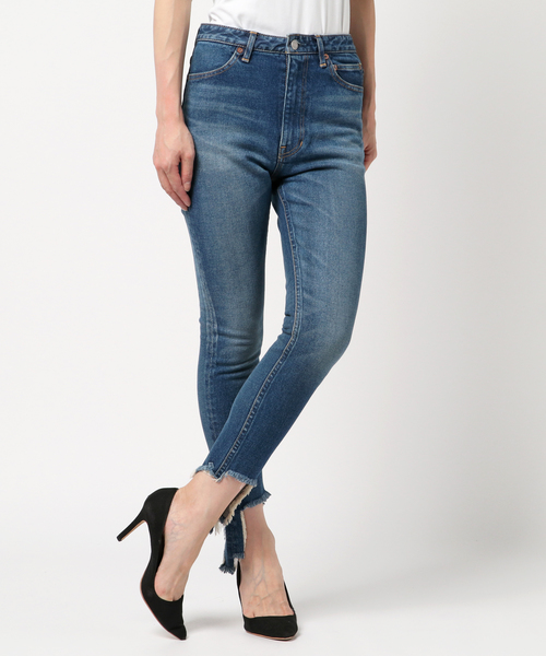 JANE SMITH / JOHN SMITH（ジェーンスミスジョンスミス）の「【JANE SMITH】CUT OFF SKINNY（デニムパンツ・レディース・ブラック/ブルー・25）」の5枚目の写真