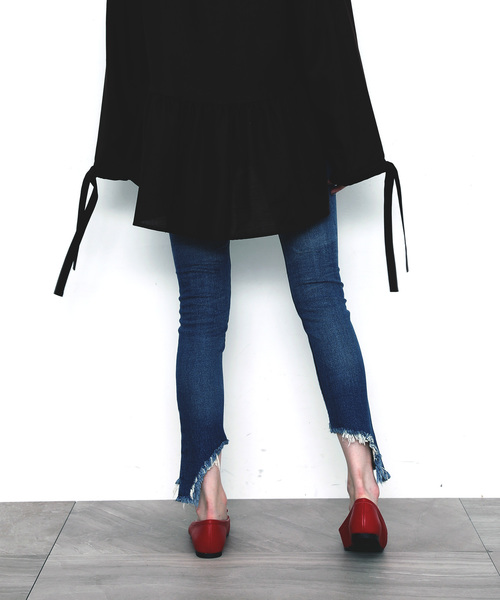 JANE SMITH / JOHN SMITH（ジェーンスミスジョンスミス）の「【JANE SMITH】CUT OFF SKINNY（デニムパンツ・レディース・ブラック/ブルー・25）」の6枚目の写真