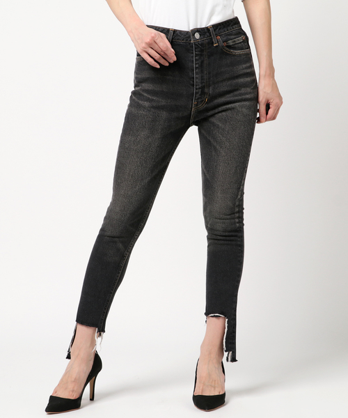 JANE SMITH / JOHN SMITH（ジェーンスミスジョンスミス）の「【JANE SMITH】CUT OFF SKINNY（デニムパンツ・レディース・ブラック/ブルー・25）」の2枚目の写真