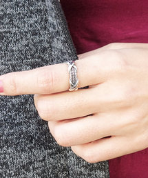 MODE ROBE（モードローブ）の「【Silver925】クロスバンドルリング（リング）」