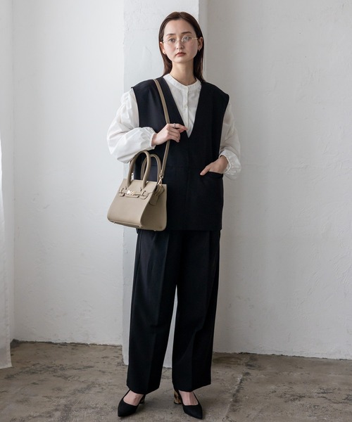 セール】本革ベルトデザイン2wayスクエアミニバッグ 入園式 卒園式