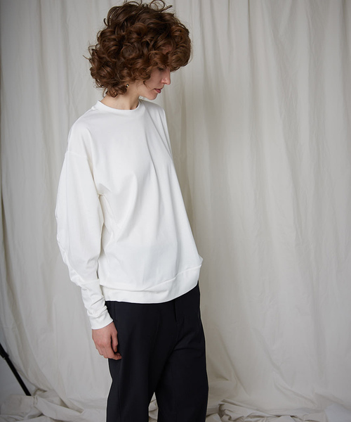 MAISON SPECIAL(メゾンスペシャル)の「バナナスリーブスウェットトップス 【MAISON SPECIAL/メゾンスペシャル】(Tシャツ/カットソー・レディース・ホワイト/ブラック/ラベンダー・FREE)」の21枚目の写真