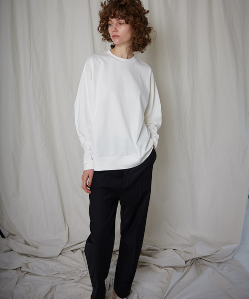MAISON SPECIAL(メゾンスペシャル)の「バナナスリーブスウェットトップス 【MAISON SPECIAL/メゾンスペシャル】(Tシャツ/カットソー・レディース・ホワイト/ブラック/ラベンダー・FREE)」の13枚目の写真