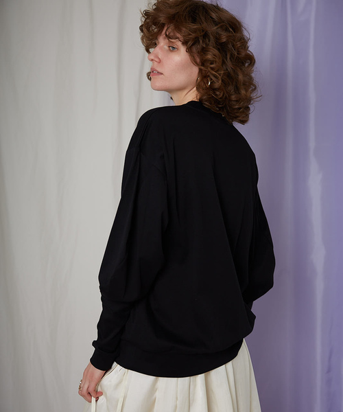 MAISON SPECIAL(メゾンスペシャル)の「バナナスリーブスウェットトップス 【MAISON SPECIAL/メゾンスペシャル】(Tシャツ/カットソー・レディース・ホワイト/ブラック/ラベンダー・FREE)」の16枚目の写真