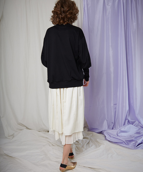 MAISON SPECIAL(メゾンスペシャル)の「バナナスリーブスウェットトップス 【MAISON SPECIAL/メゾンスペシャル】(Tシャツ/カットソー・レディース・ホワイト/ブラック/ラベンダー・FREE)」の19枚目の写真