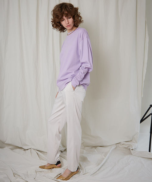 MAISON SPECIAL(メゾンスペシャル)の「バナナスリーブスウェットトップス 【MAISON SPECIAL/メゾンスペシャル】(Tシャツ/カットソー・レディース・ホワイト/ブラック/ラベンダー・FREE)」の14枚目の写真