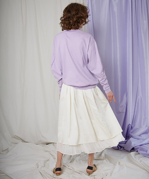 MAISON SPECIAL(メゾンスペシャル)の「バナナスリーブスウェットトップス 【MAISON SPECIAL/メゾンスペシャル】(Tシャツ/カットソー・レディース・ホワイト/ブラック/ラベンダー・FREE)」の15枚目の写真