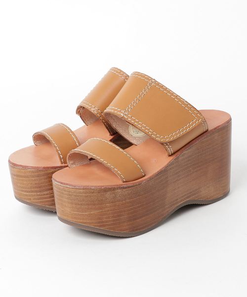 高品質一番の セール Yosuke ヨースケ 厚底レザーサンダル サンダル Yosuke ヨースケ のファッション サンダル