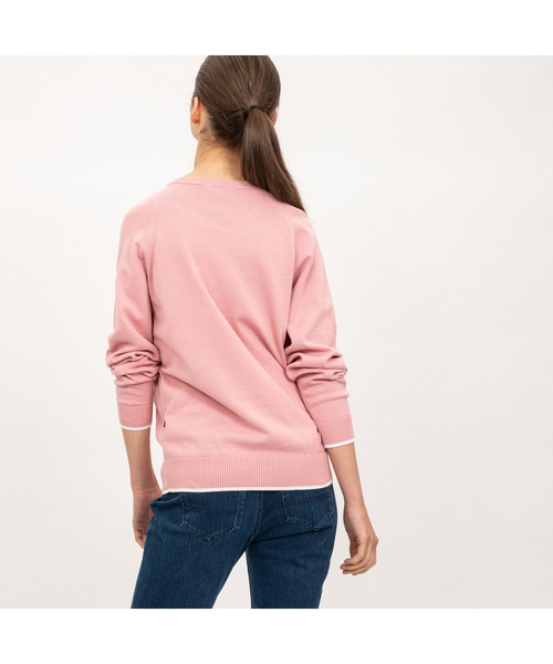 AIGLE(エーグル)の「Wロゴニットプルオーバー(ニット/セーター・レディース・ホワイト/ピンク/ダークネイビー・SMALL/MEDIUM/LARGE)」の10枚目の写真