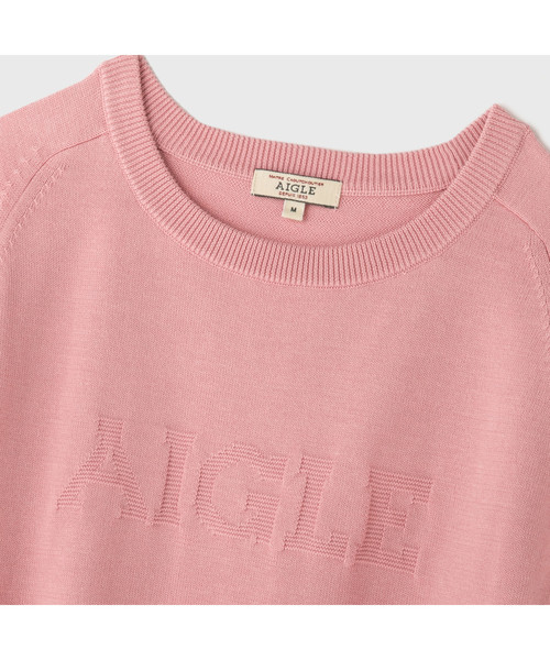 AIGLE(エーグル)の「Wロゴニットプルオーバー(ニット/セーター・レディース・ホワイト/ピンク/ダークネイビー・SMALL/MEDIUM/LARGE)」の12枚目の写真