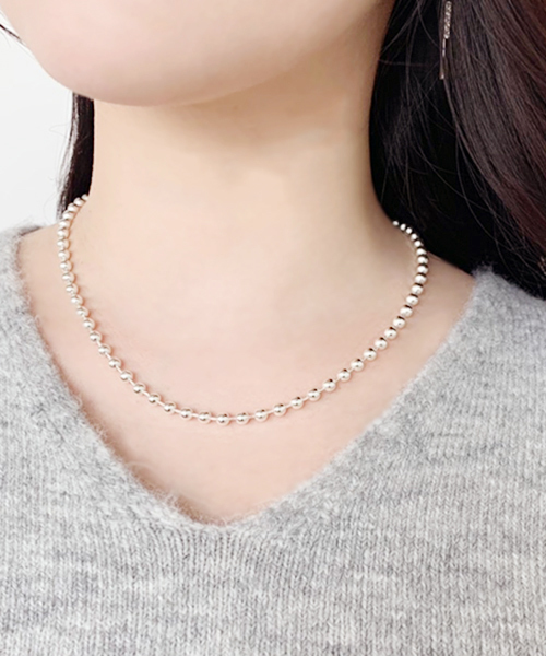 apres jour（アプレジュール）の「【apres jour×ARIAZ】ボールチェーンネックレス（ネックレス・レディース・シルバー・FREE）」の11枚目の写真