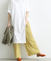 coca（coca） | ＼＼リニューアル／／カットオフ細リブワイドパンツ(その他パンツ)