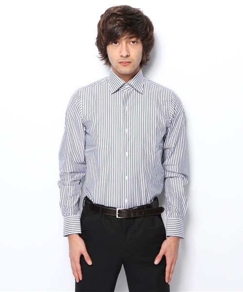 green label relaxing（グリーンレーベルリラクシング）の「LON/ST WDシャツ ◆（シャツ/ブラウス・メンズ・ターコイズブルー/ライトグレー/ネイビー・41cm/40cm/43cm/42cm/37cm/39cm/38cm）」の4枚目の写真